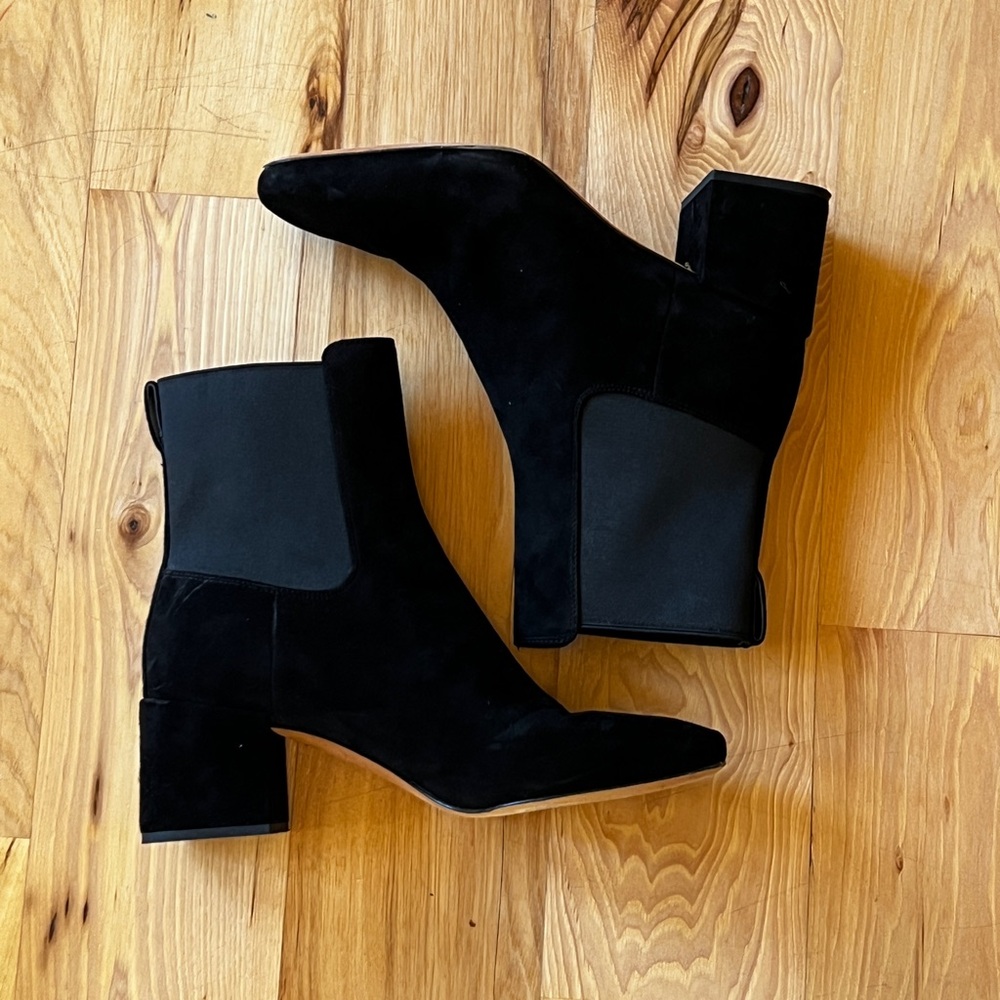 Vince Black Heeled Boots